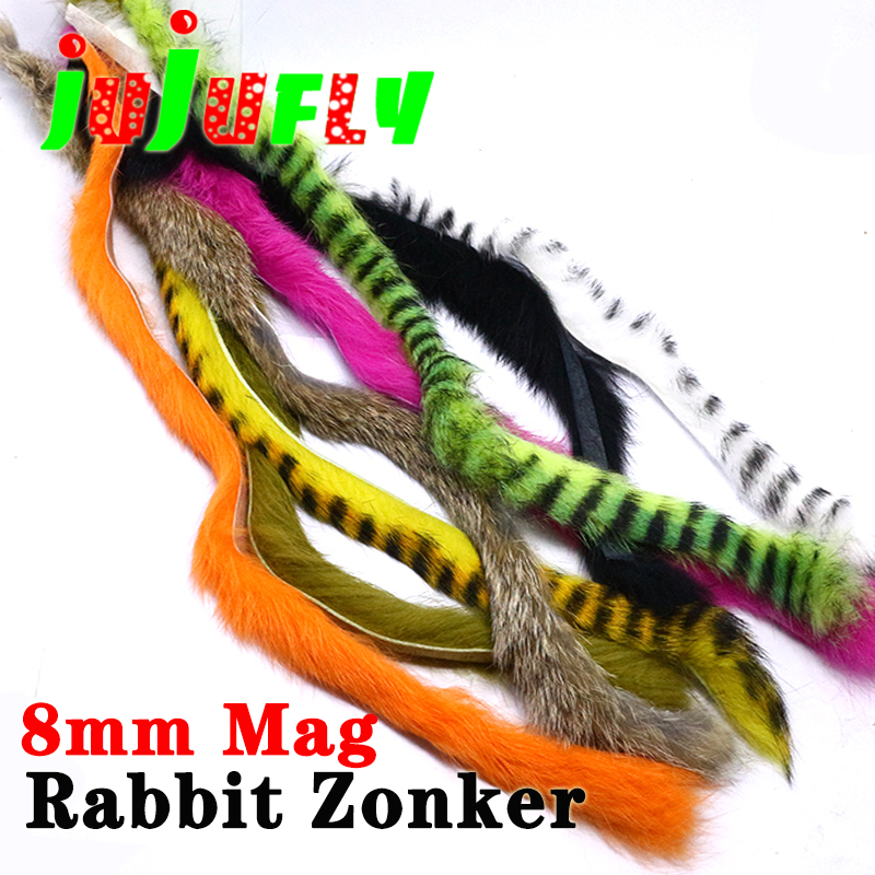 Fishing Equipment Kit - 3 Streifen/Packung Fliegenbinde-Material Magnum Zonker Kaninchenstreifen