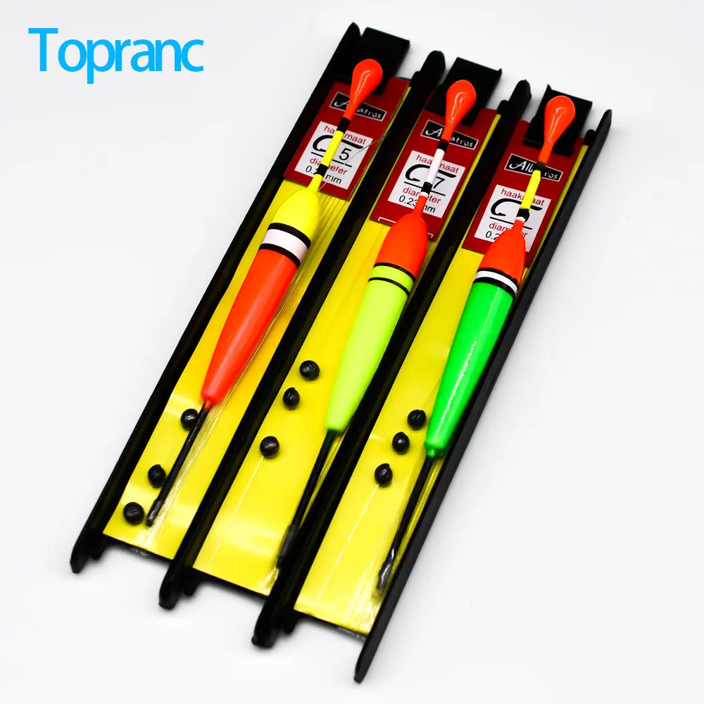 Fishing Bobber Float - Topranc Fishing Bobber Line Kits Angelhaken-Schaum-Angelschwimmer-Set