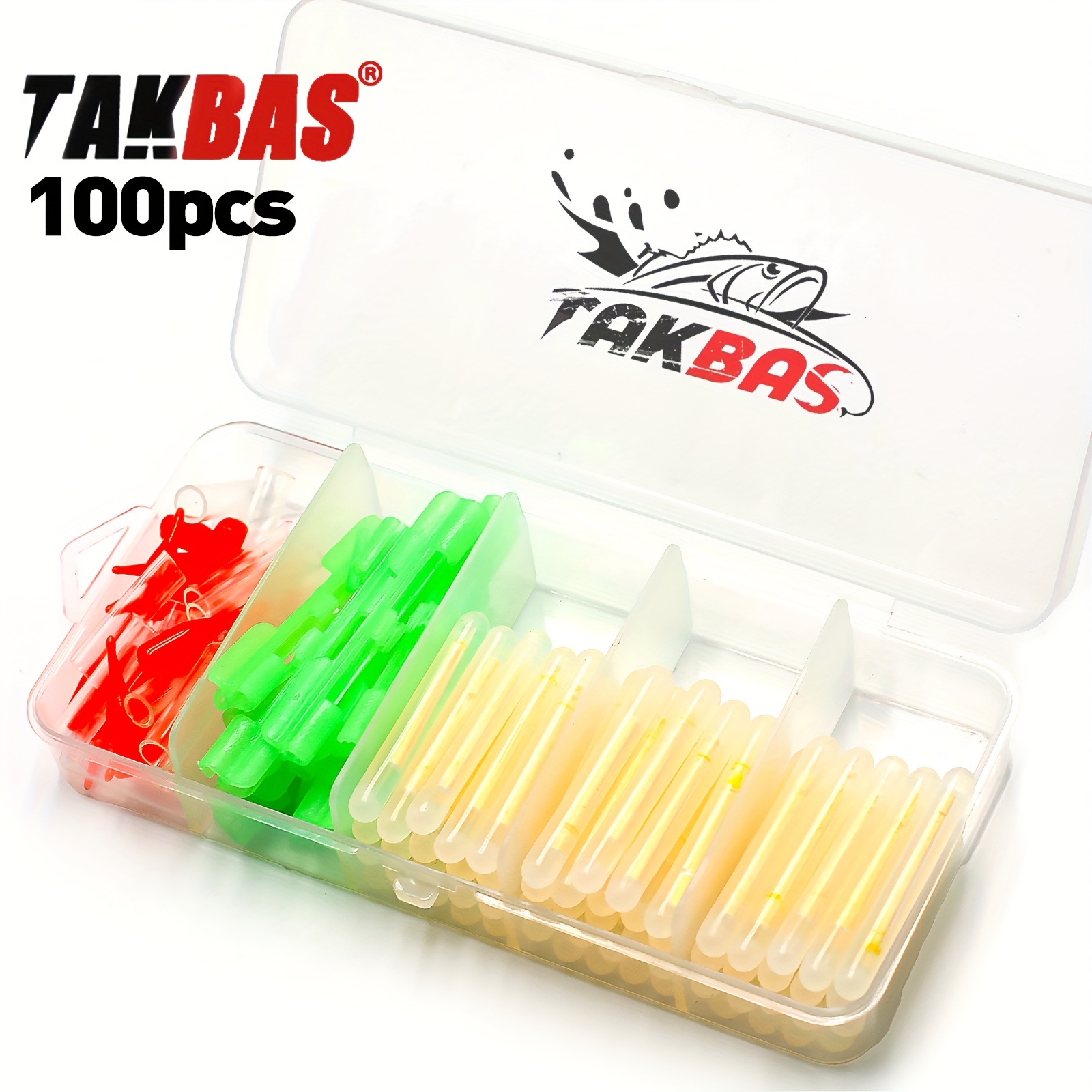 Fishing Bobber Float - 100PCS Angeln Glow Sticks Set, Rod