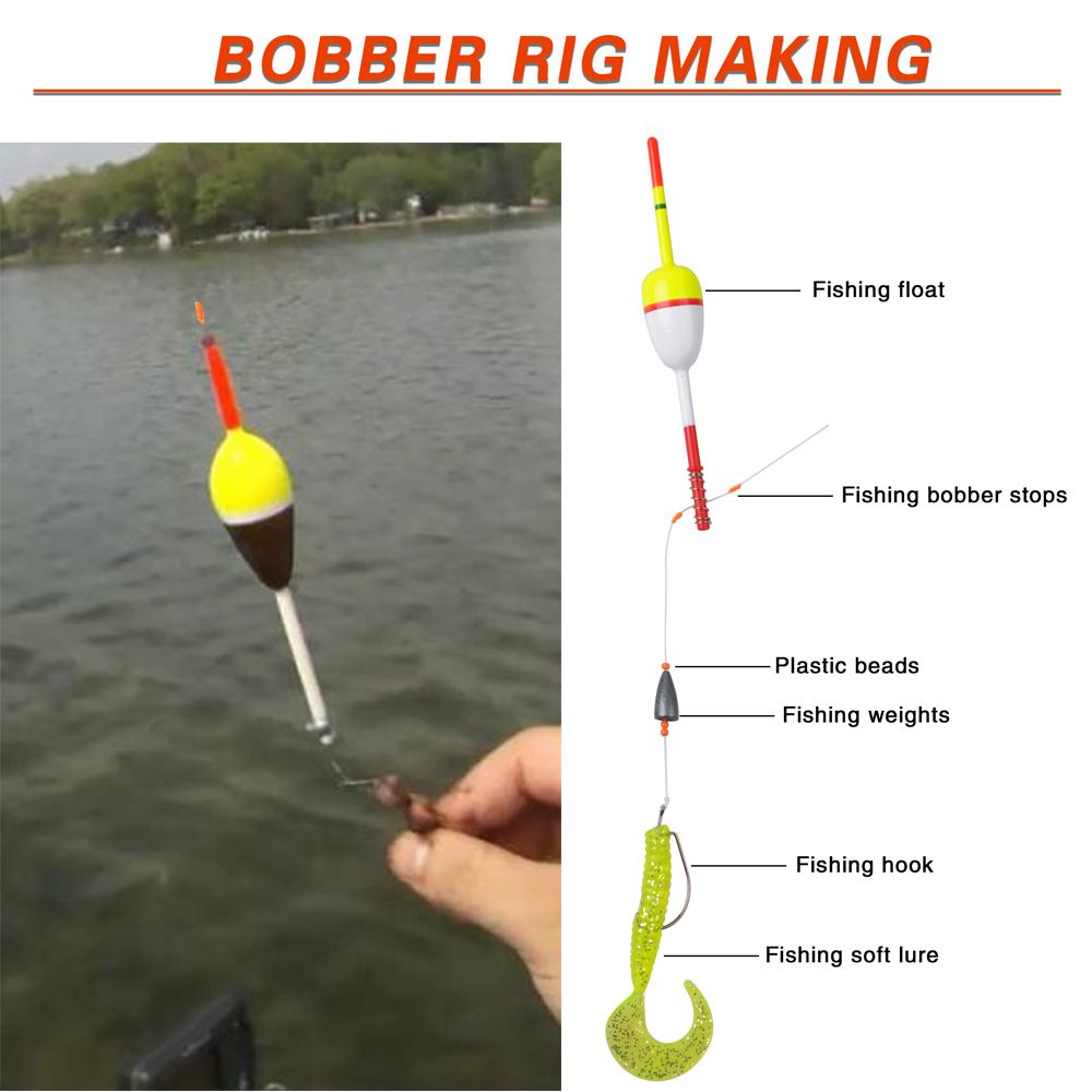 100Pcs Angeln Bobber Float Sto – Fishing Bobber Float Bewertung und Preis
