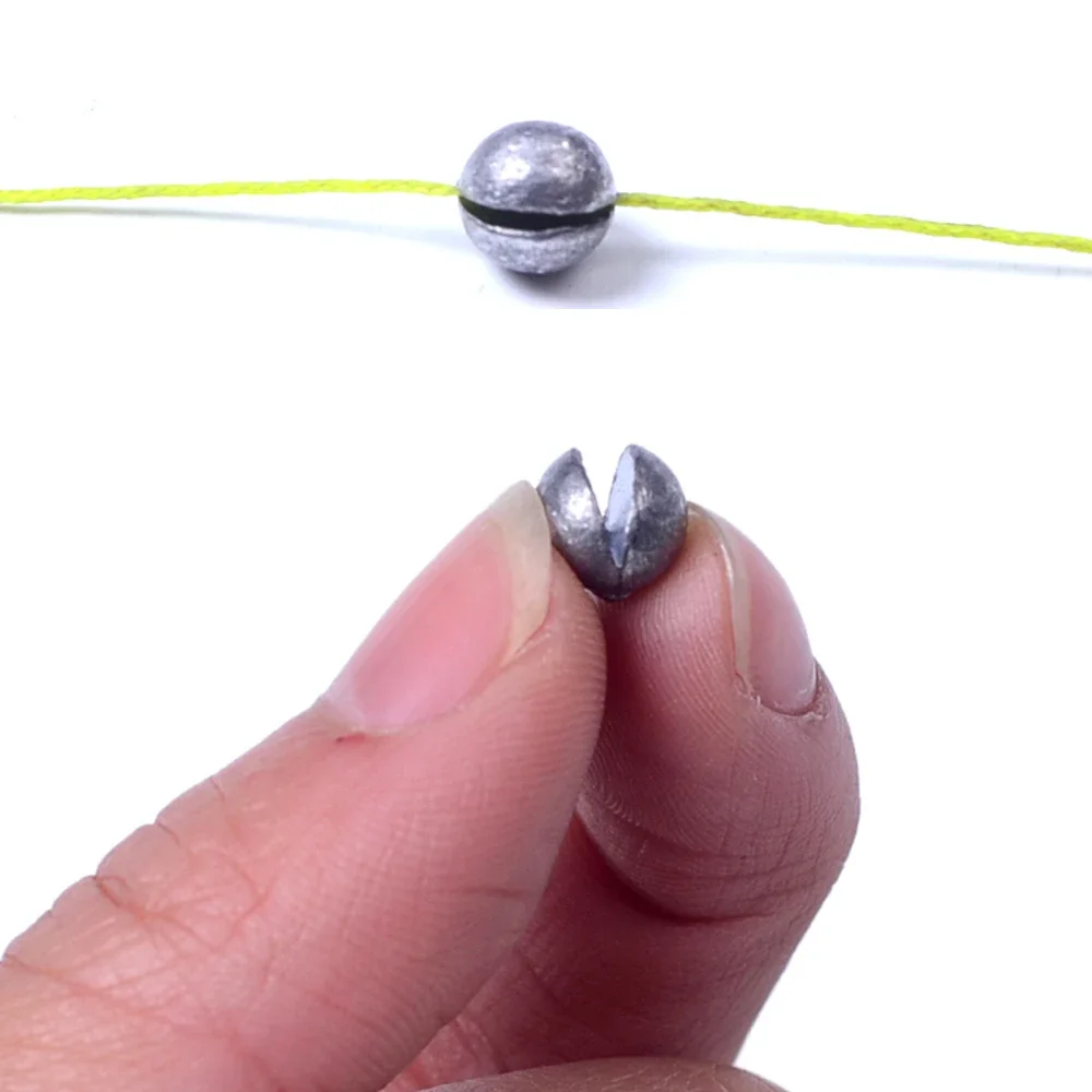 100 stücke Runde Split Shot An – Fishing Equipment Tools Bewertung und Preis