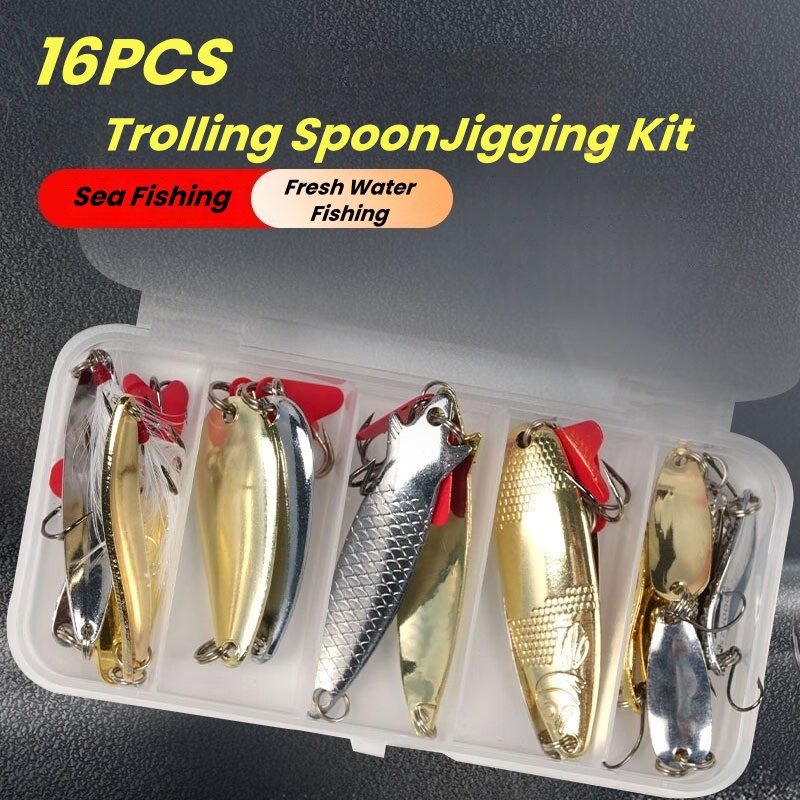Angelköder-Set, 16-teilig, Tro – Fishing Equipment Kit Bewertung und Preis